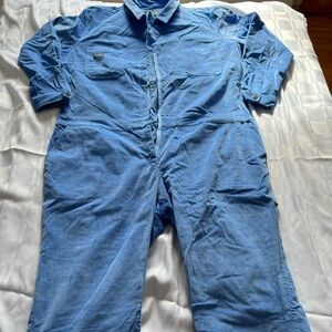 Wildfang Light Blue Corduroy Coveralls